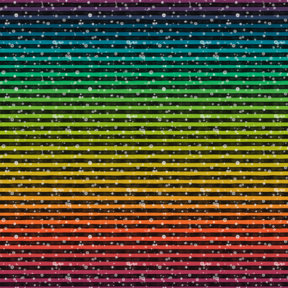 0,5m Bio-Jersey Charlie "Geburtstag" Stripes rainbow knallig 