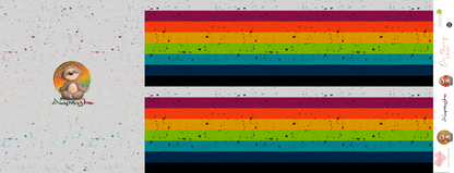 Bio-Sommersweat Faultier Namaste hellgrau meliert 