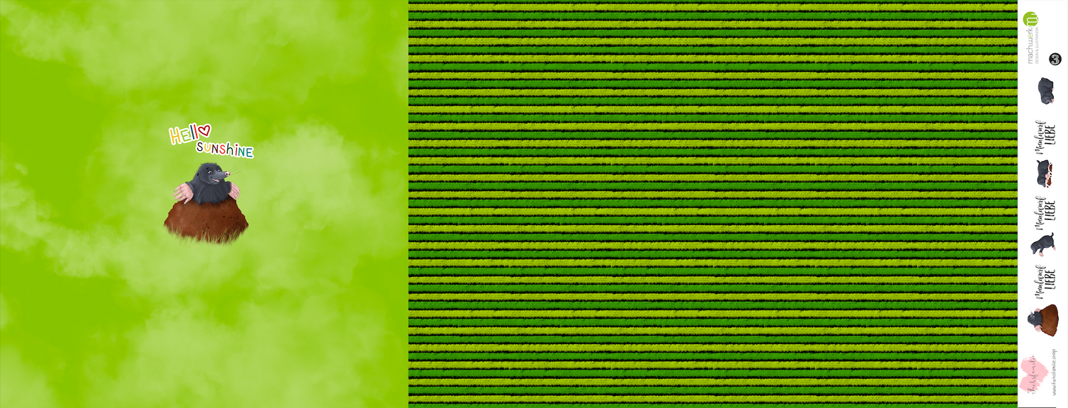 Bio-Jersey MaulwurfLIEBE grün 