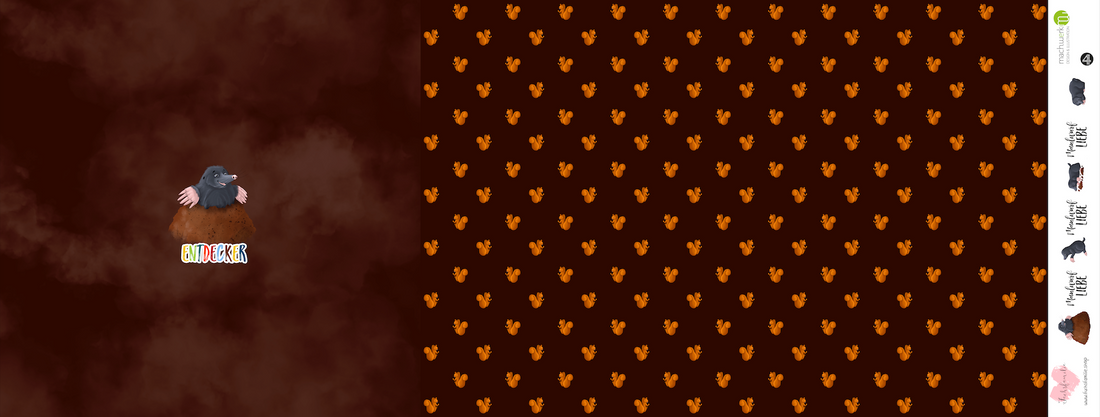 Bio-Jersey MaulwurfLIEBE dunkelbraun