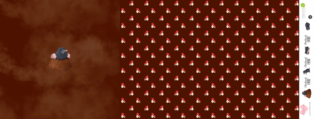 Bio-Jersey MaulwurfLIEBE braun