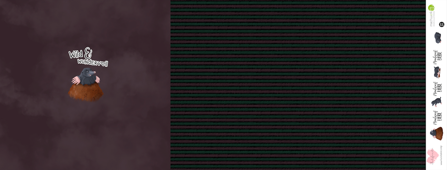 Bio-Jersey MaulwurfLIEBE aubergine 