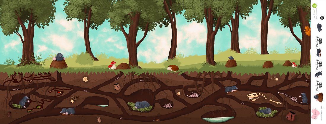 Bio-Jersey MaulwurfLIEBE Tunnel retro