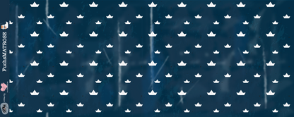 0,5m Bio-Jersey Fuchsmatrose dunkelblau Schiffchen