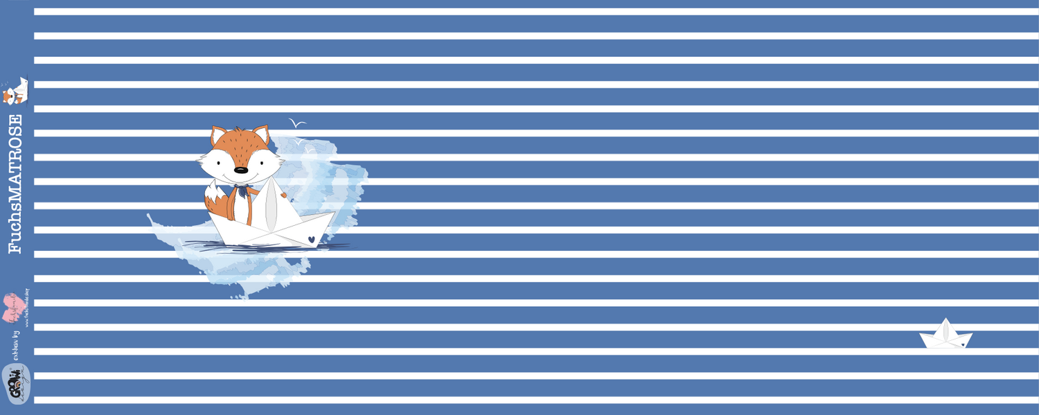 Bio-Jersey Fuchsmatrose blau – Rapport ca. 58cm (+/- 5cm)