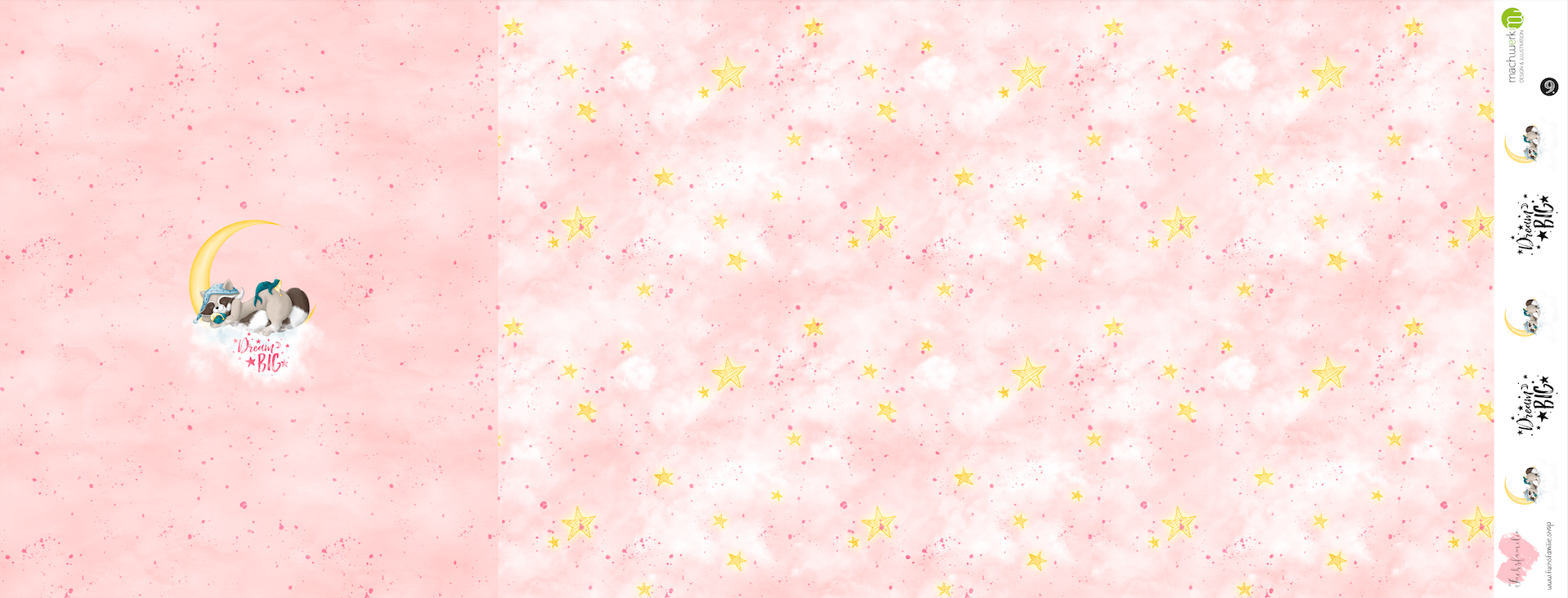 Bio-Jersey Charlie &quot;Dream Big&quot; babyrosa 