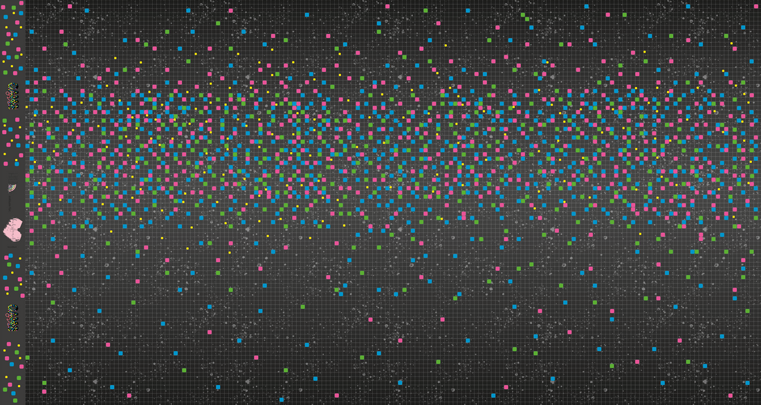0,5m Bio-Sommersweat Game on Kombi neonbunt