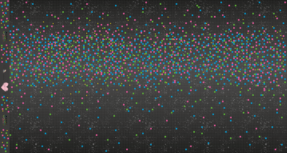0,5m Bio-Sommersweat Game on Kombi neonbunt