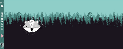 Bio-Sommersweat Limited Edition Waldfreunde Frechdachs türkis - Rapport ca. 60-65cm lang