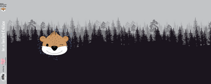 Bio-Sommersweat Limited Edition Waldfreunde Otti Otter grau - Rapport ca. 60-65cm lang