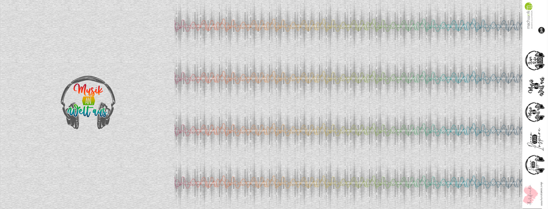 Bio-Sommersweat Music "Musik an. Welt aus." graumeliert