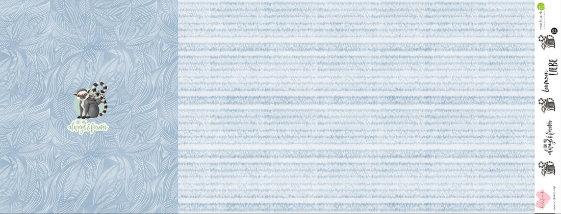 Softshell LemurenLIEBE taubenblau 