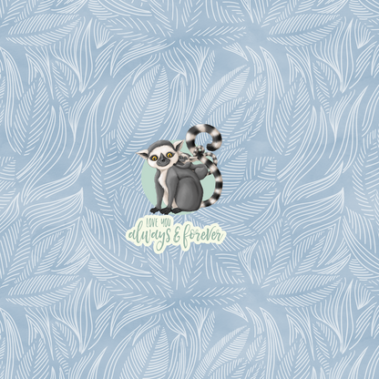 Softshell LemurenLIEBE taubenblau 