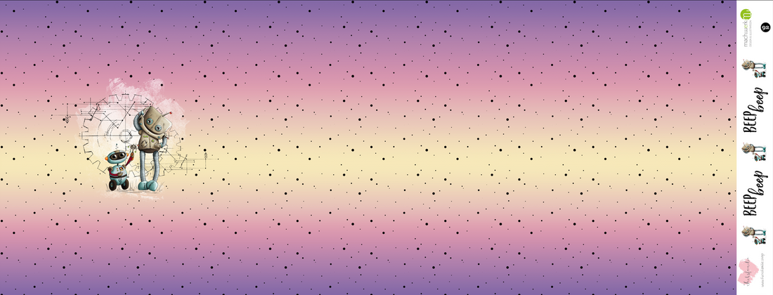 Bio-Jersey "BEEP beep" Verlauf gelblila