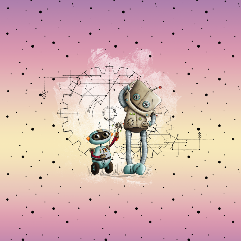 Bio-Jersey &quot;BEEP beep&quot; Verlauf gelblila 