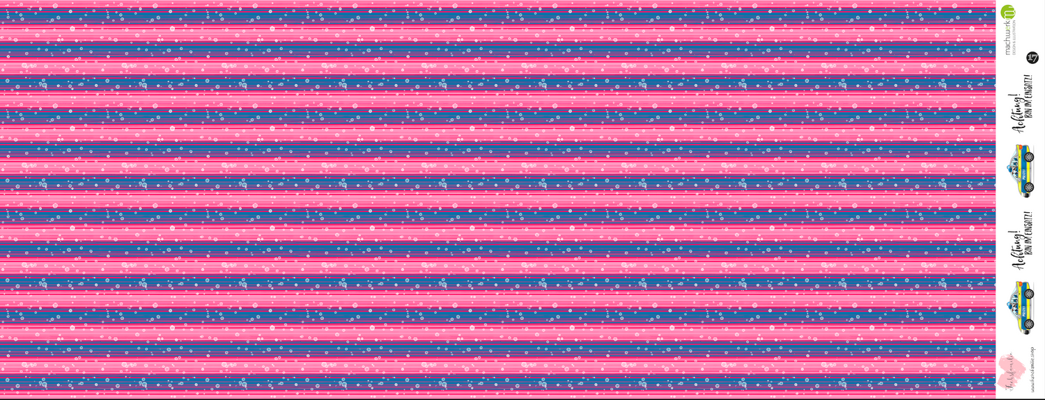 0,5m Bio-Jersey Charlie &quot;Polizei&quot; Kombi pink 