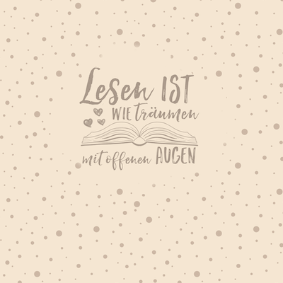 Bio-Jersey "Lesen ist wie Träumen" paper