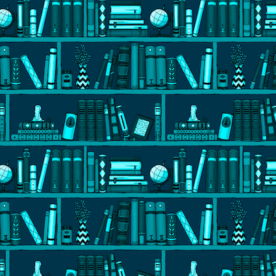 Bio-Jersey &quot;Booknerd&quot; dunkelpetrol 