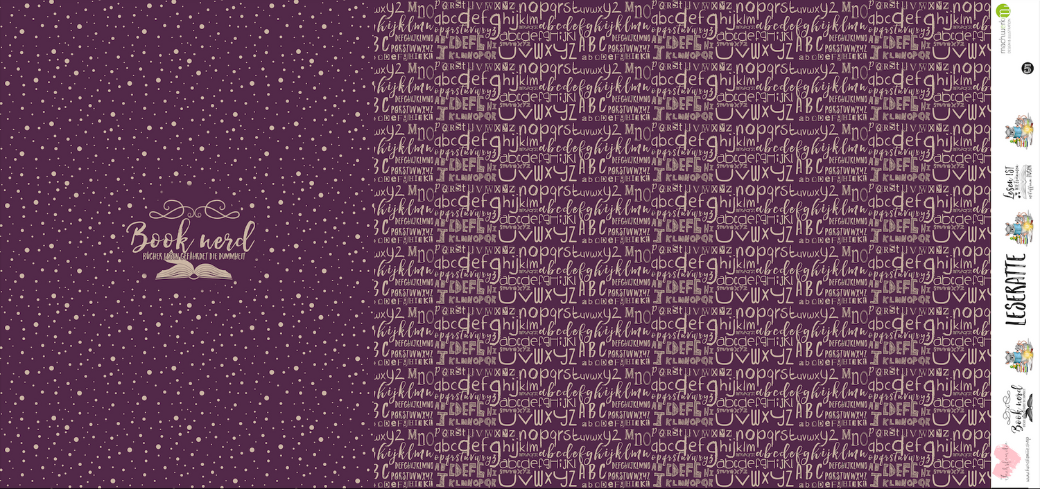 Bio-Jersey &quot;Booknerd&quot; lila 