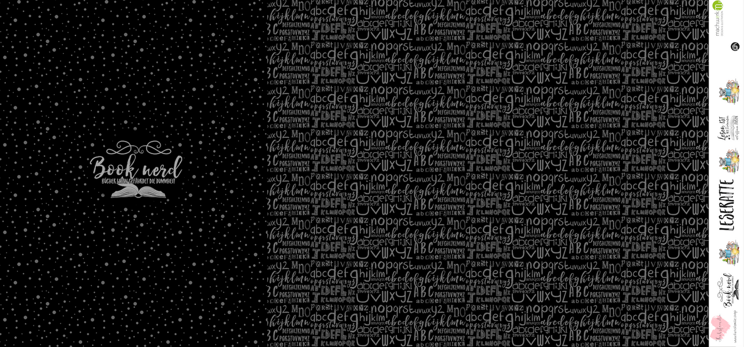 Bio-Jersey &quot;Booknerd&quot; schwarz 