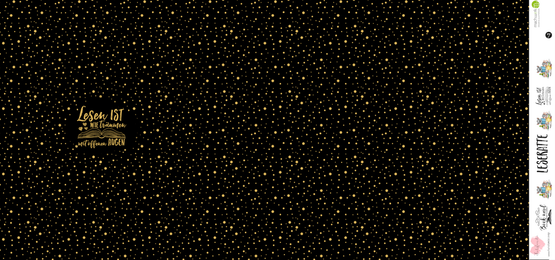 Bio-Jersey "Lesen ist wie Träumen" goldanthrazit