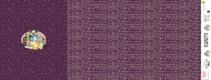 Bio-Jersey Leseratte lila 