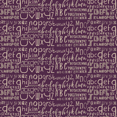 Bio-Jersey Leseratte lila