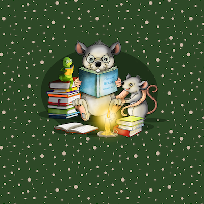 Bio-Jersey Leseratte dunkelolive 