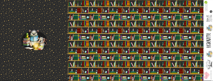 Bio-Jersey Leseratte goldanthrazit 