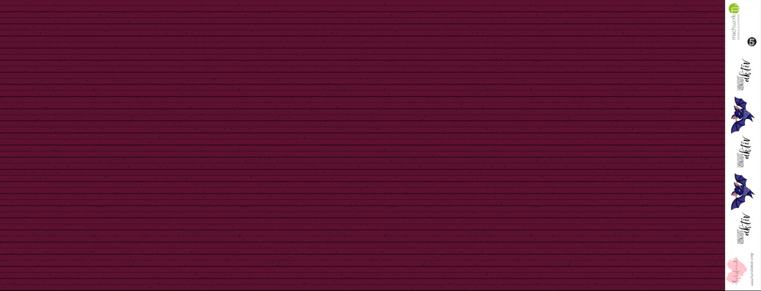 0,5m Bio-Jersey Fledermaus nachtaktiv Kombi-Stripes bordeaux