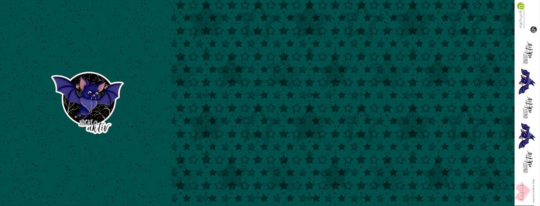 Bio-Jersey Fledermaus nachtaktiv dunkelsmaragd