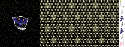 Bio-Jersey Fledermaus nachtaktiv schwarz-gold 