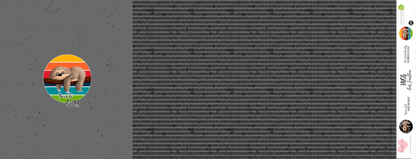 Bio-Sommersweat Hugo das Faultier &quot;Born to Chill&quot; mittelgrau 