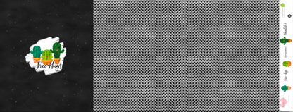 Bio-Jersey Kakteen &quot;Free Hugs&quot; anthrazit 