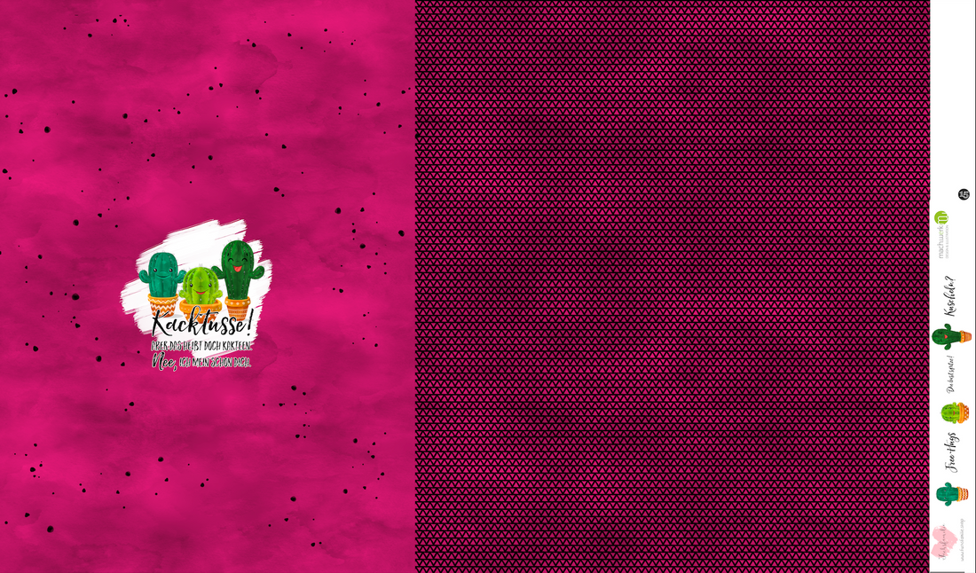 Bio-Jersey Kakteen "Kacktusse" hotpink