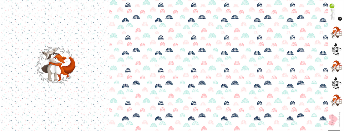 Bio-Jersey Charlie &quot;Big Hug&quot; weiß-pastell 