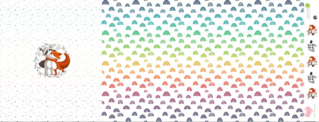 Bio-Jersey Charlie &quot;Big Hug&quot; weiß-rainbow 