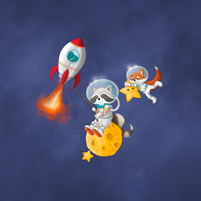 Bio-Jersey Charlie "Little Explorer" Verlauf blau