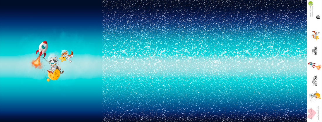 Bio-Jersey Charlie "Little Explorer" blau-weiß