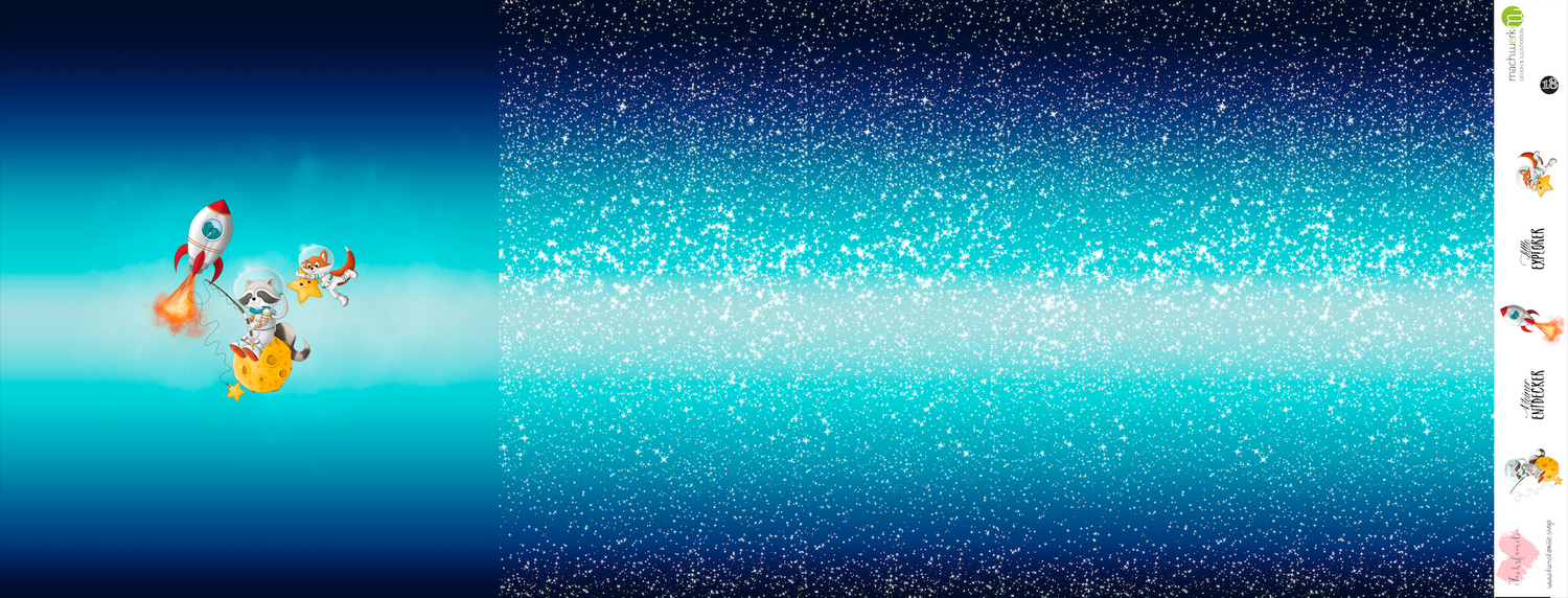 Bio-Jersey Charlie &quot;Little Explorer&quot; blau-weiß 