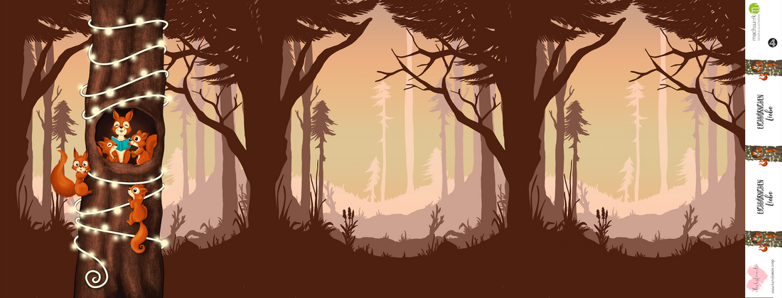 Bio-Sommersweat Eichhörnchenliebe vanillacinnamon