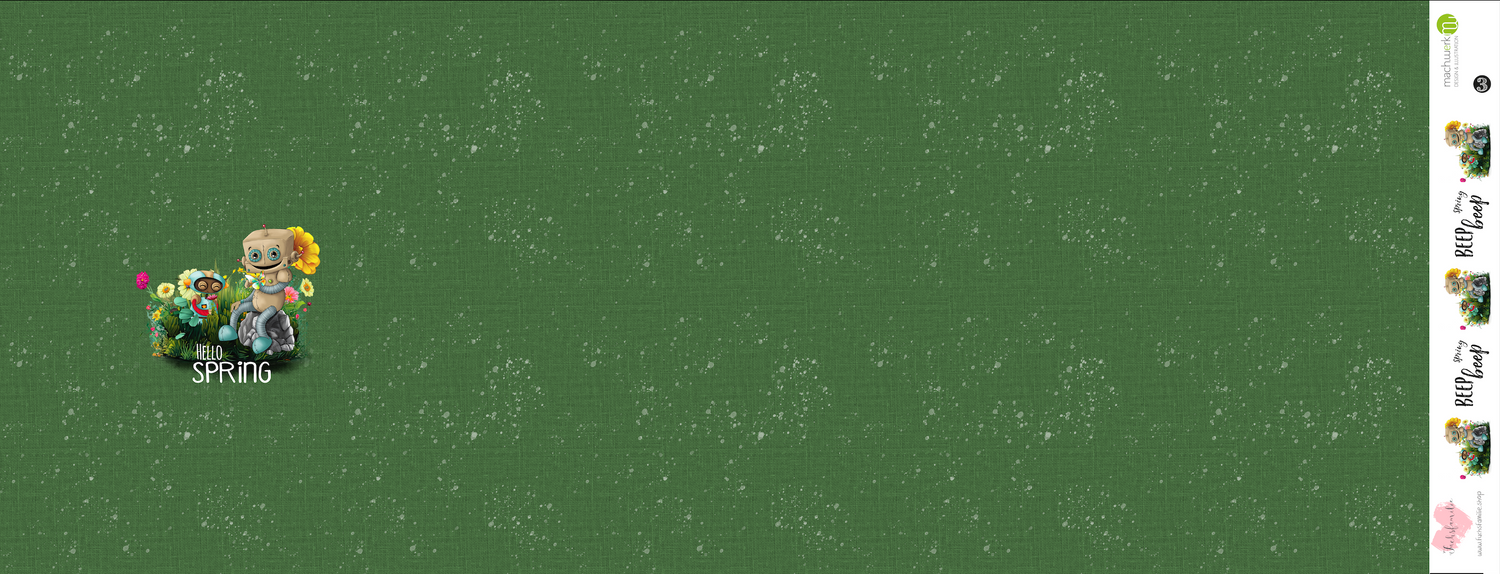 Bio-Jersey Spring Robo grün – Rapport ca. 65cm (+/- 5cm)