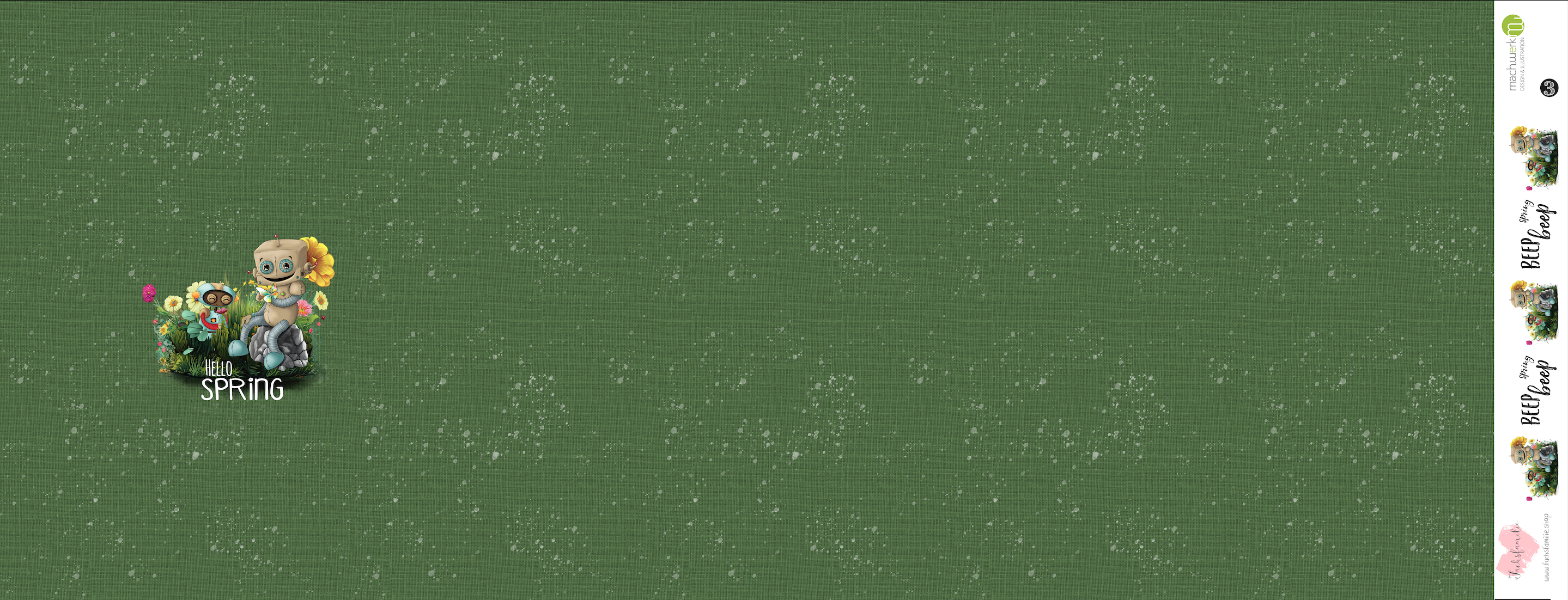 Bio-Jersey Spring Robo grün – Rapport ca. 65cm (+/- 5cm)