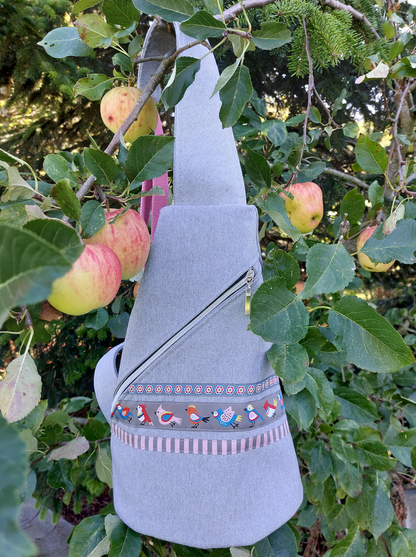 0,5m Recycled Jeans hellgrau