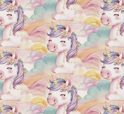 0,5m Bio-Sommersweat Unicorn Dreams AOP