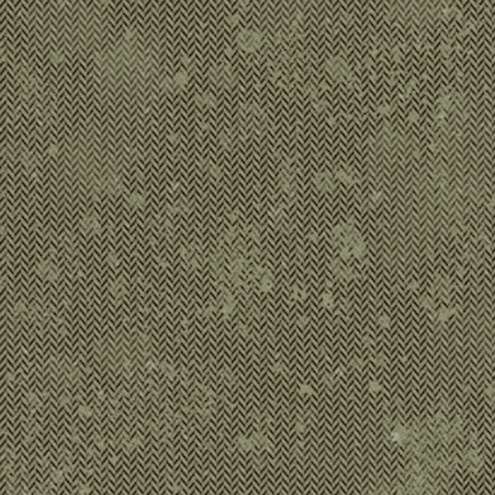 0,5m Bio-Sommersweat Fischgrät Dirty Herringbone carobgreen