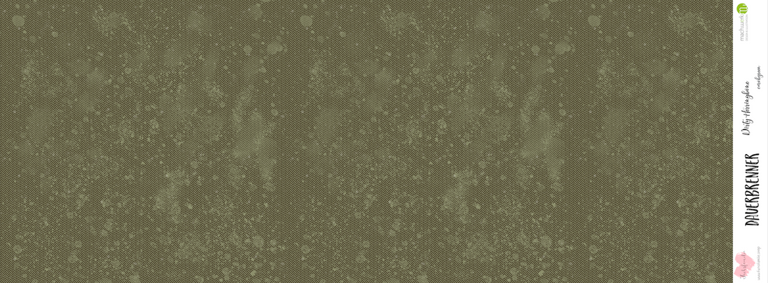 0,5m Bio-Sommersweat Fischgrät Dirty Herringbone carobgreen