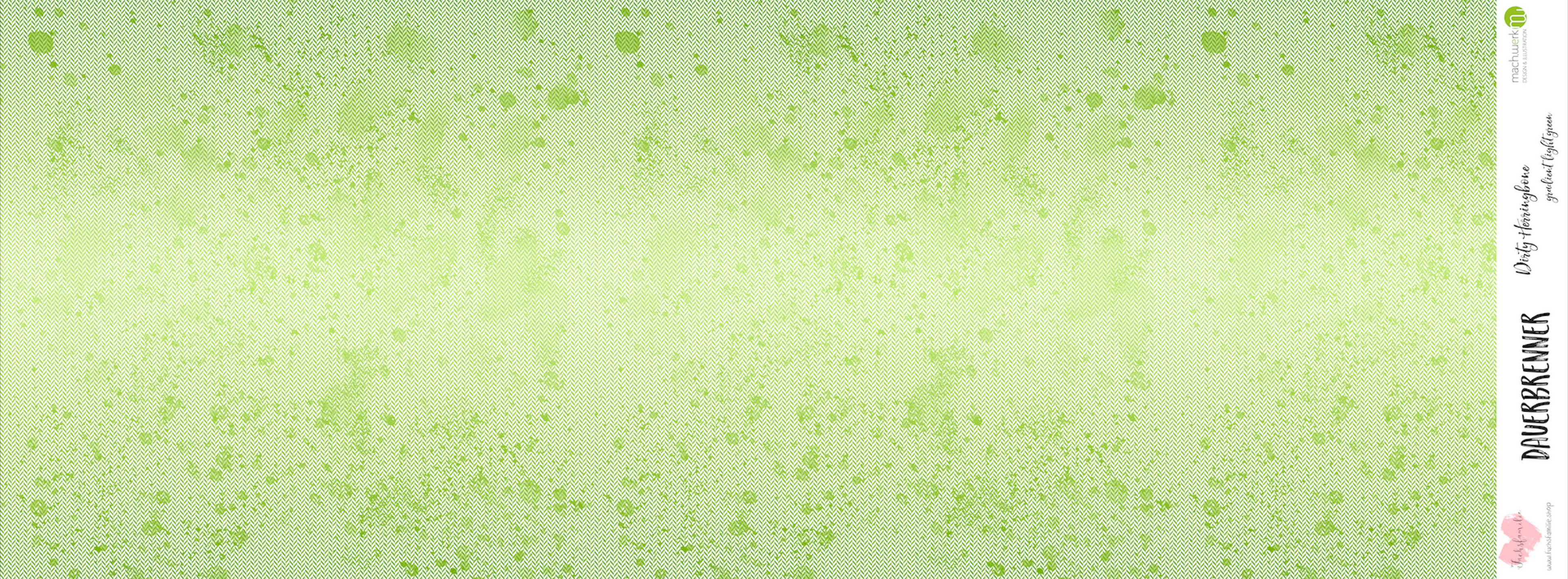 0,5m Bio-Sommersweat Fischgrät Dirty Herringbone gradient light green