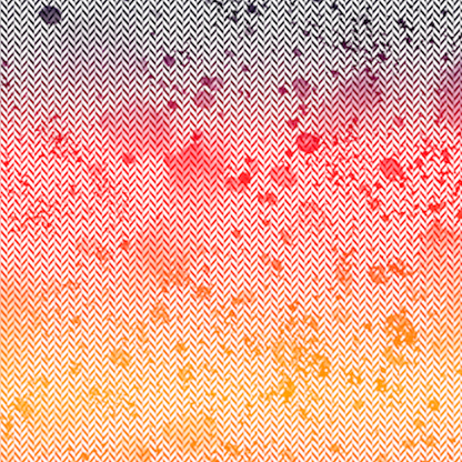0,5m Bio-Sommersweat Fischgrät Dirty Herringbone gradient sunset 02
