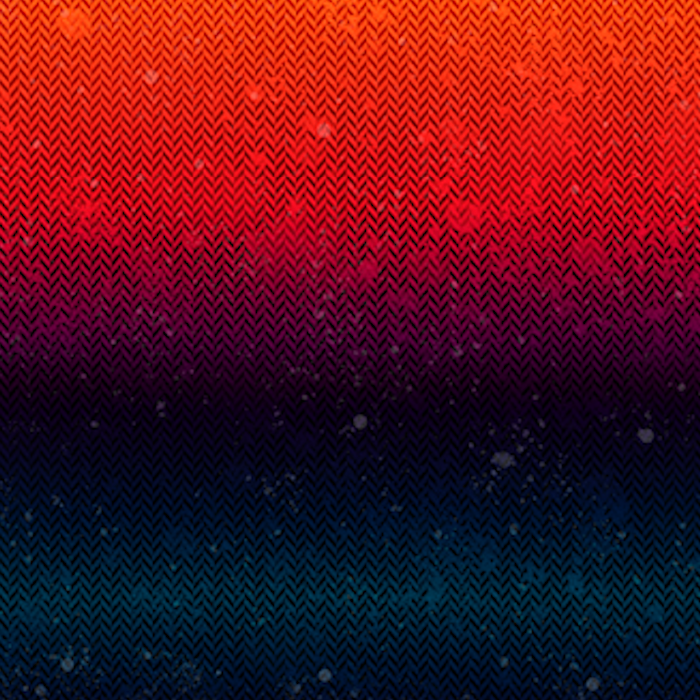 0,5m Bio-Sommersweat Fischgrät Dirty Herringbone gradient sunset 03